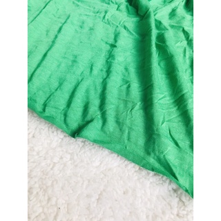 vải thun cotton lụa 2c màu xanh