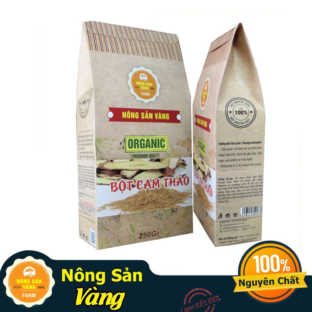 Bột Nông Sản Vàng Cam Thảo 500g