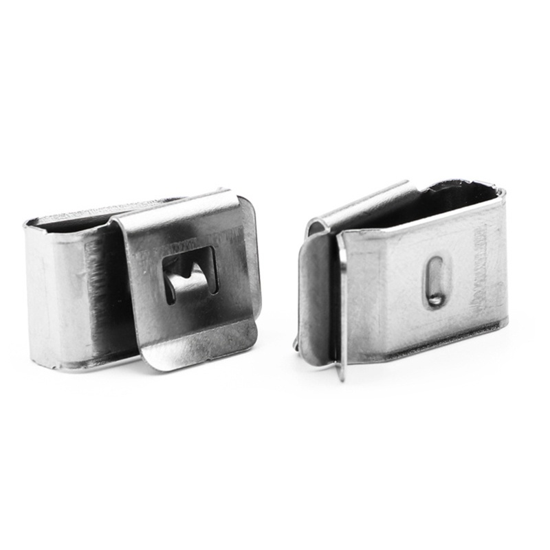 Bộ 50 Kẹp Cố Định Dây Cáp Tấm Pin Năng Lượng Mặt Trời 90 Độ Bằng Thép Không Gỉ