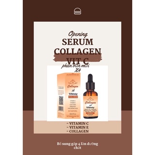 (có video, chính hãng) Serum dưỡng trắng da collagen plus vit E 701