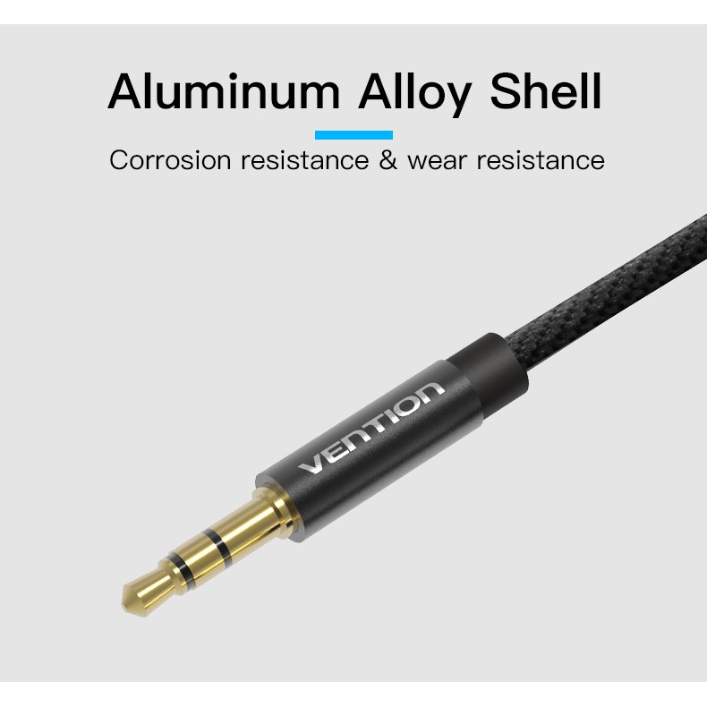 Giắc cắm cáp âm thanh AUX đầu 3.5mm đai 1/1.5/2/3m