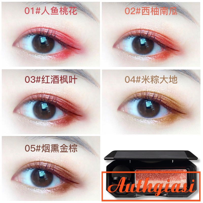 Phấn mắt Ubub Double Is The Best 2 màu kèm cọ mút tán tiện dụng | BigBuy360 - bigbuy360.vn