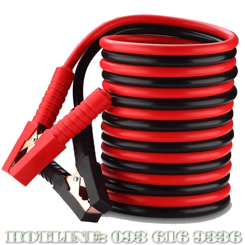 Dây Câu Bình Ắc Quy Cứu Hộ Ô Tô, Dây Kích Điện Ô Tô Dài 4m, Dây Siêu To Khhổng Lồ