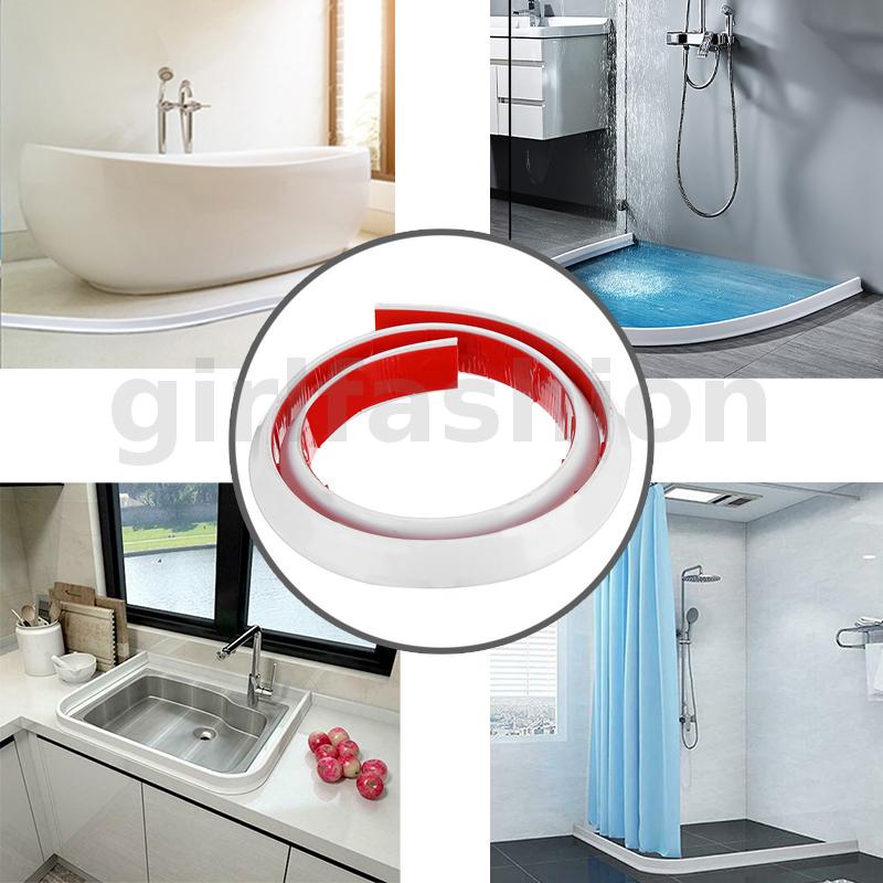 Thanh chắn nước bằng silicone 60/90/120/150/200cm có thể gấp gọn cho nhà tắm