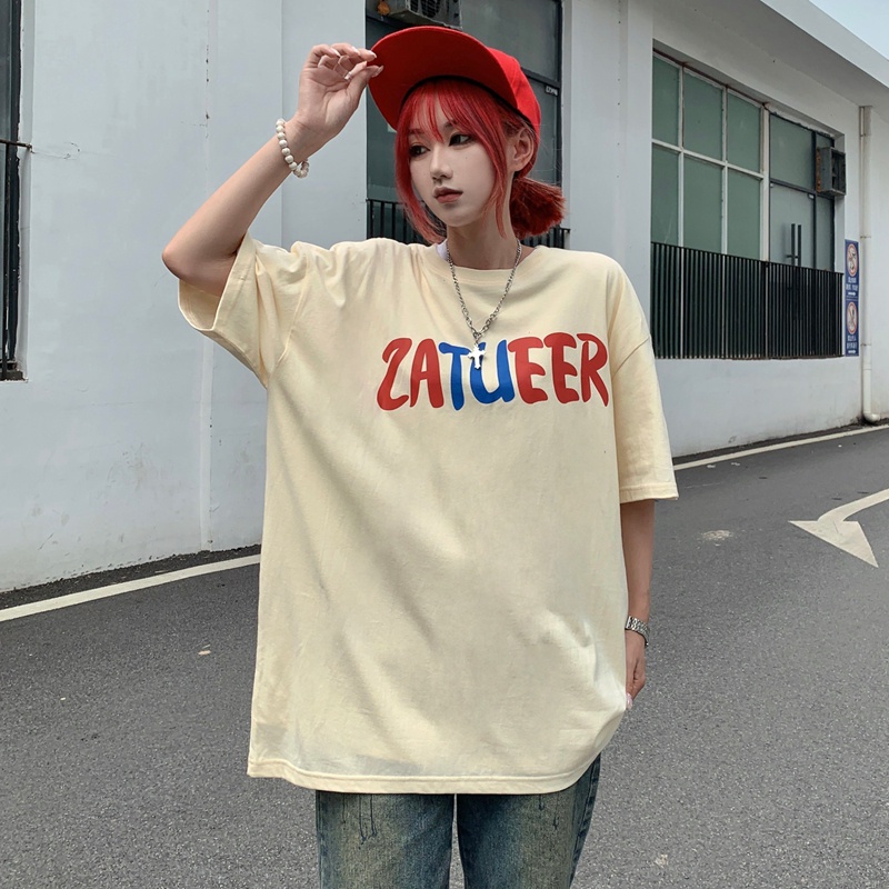 Áo thun unisex tay lỡ Yinxx, áo phông nam nữ màu tan cổ tròn oversize ATL23