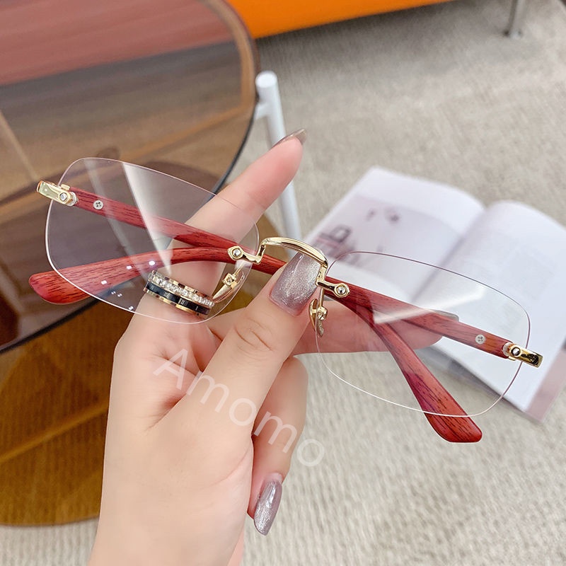 Kính cận có độ -1.0~-5.0 có hộp đựng kính thời trang nữ/ kính thời trang nữ không gọng