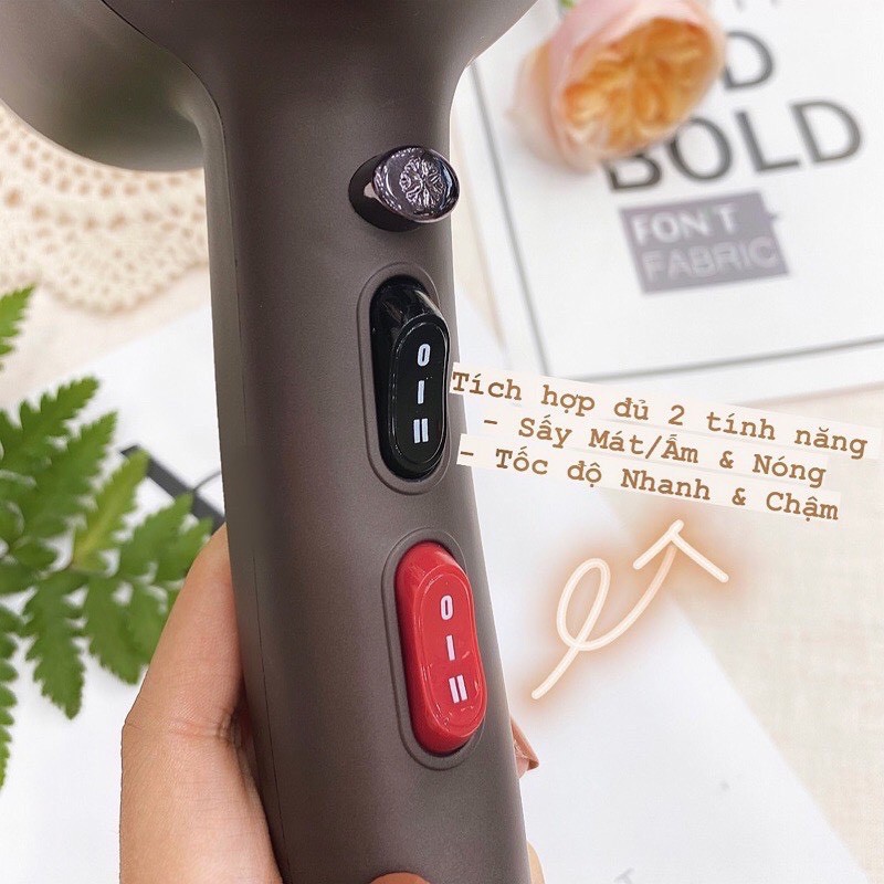 Máy Sấy Tóc Chuyên Dụng Davines 6690 Chuẩn Salon Công suất 2500w Có Đèn LED