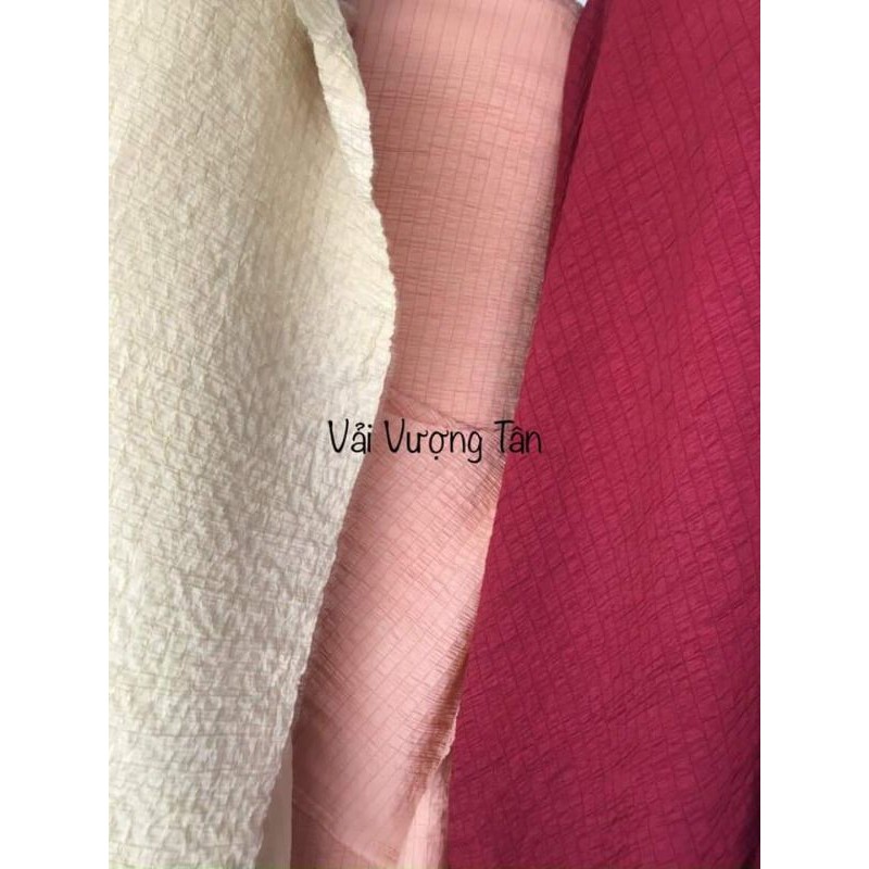 Vải thô xốp nhăn, nhún đẹp