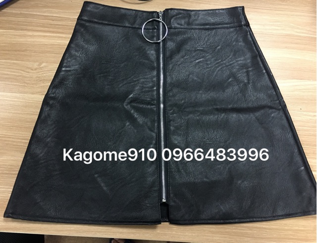 Chân váy da khóa trước(có sẵn) | BigBuy360 - bigbuy360.vn