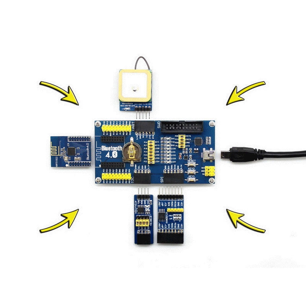 BLE400 Mother Board For NRF51822 BLE4.0 Bluetooth 2.4G Wireless Module Expansion Board【COD / Low-cost Wholesale】