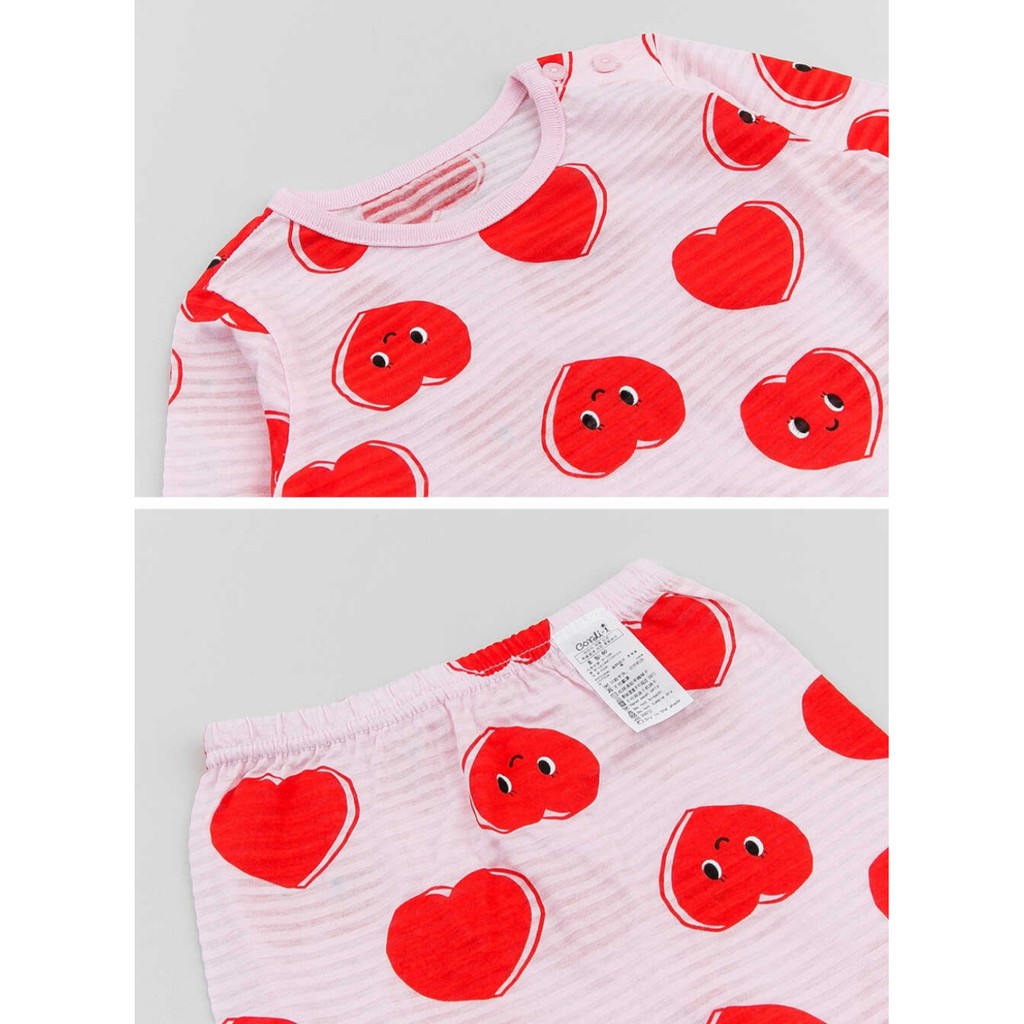 Bộ tay lửng Cotton chính hãng Cordi-i Hàn Quốc bé gái