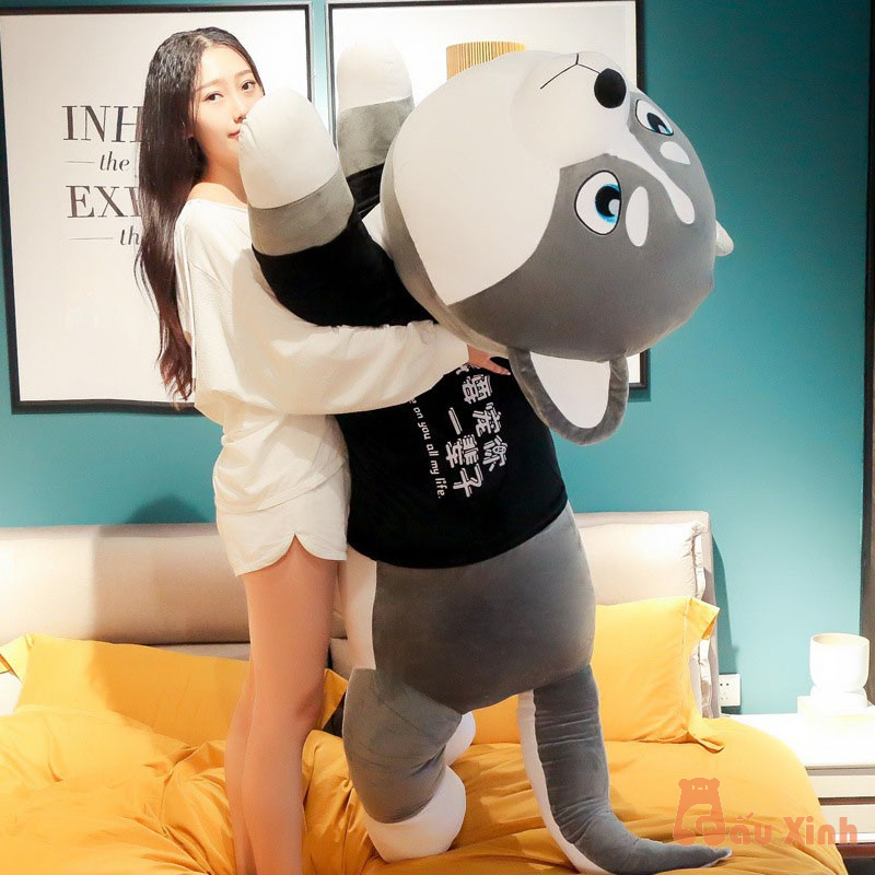 Chó Husky Bông Siêu To Khổng Lồ - Gấu Bông Husky Cao Cấp - Gấu Xinh - G02