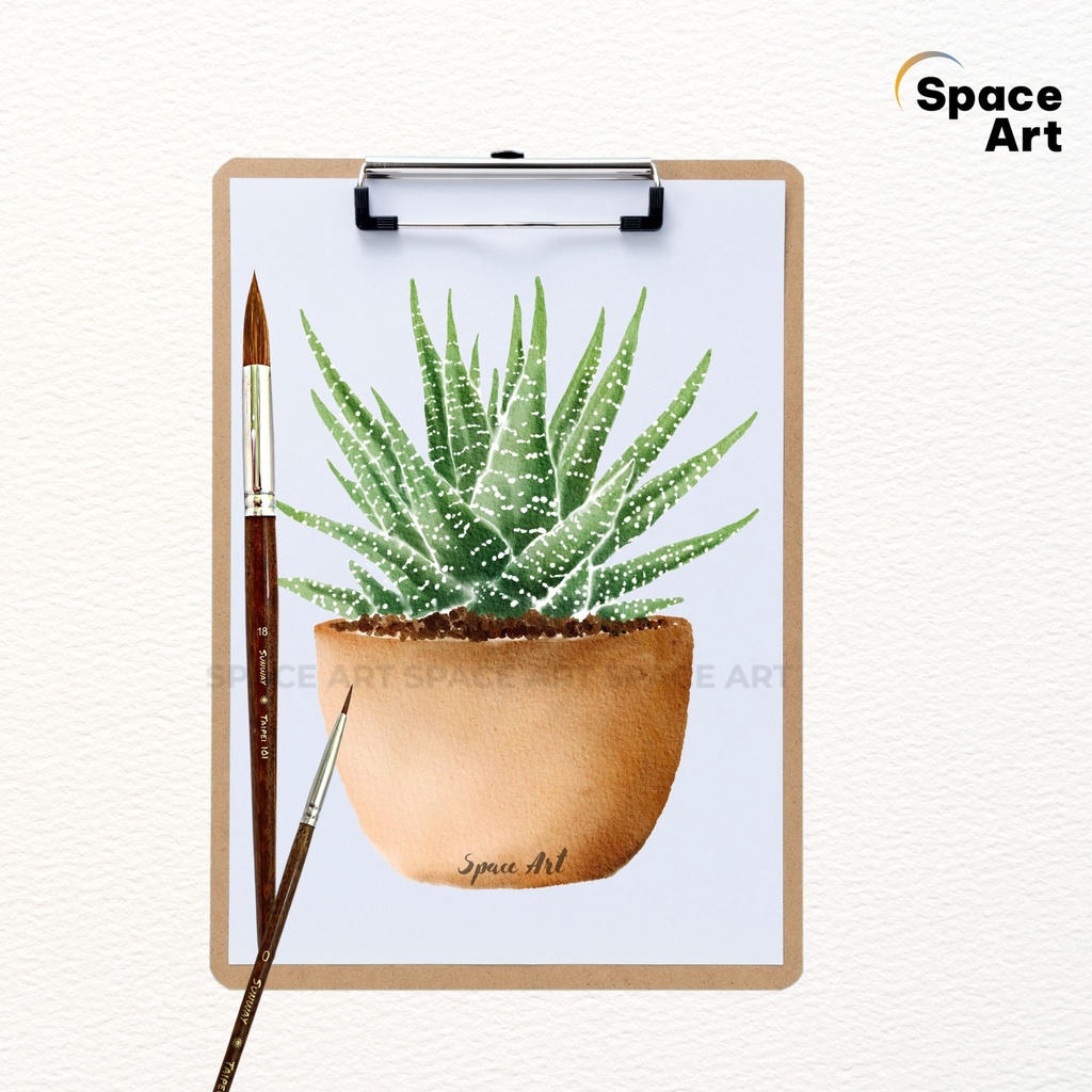 Cọ vẽ Nhọn tròn Lông chồn SUNWAY Taipei 101 vẽ màu nước,acrylic, đắp móng