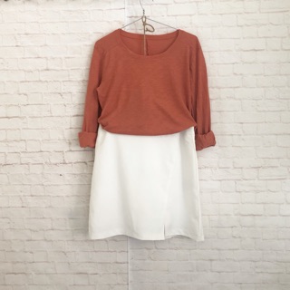 Áo thun VNXK F21 màu cam cháy mới 100%