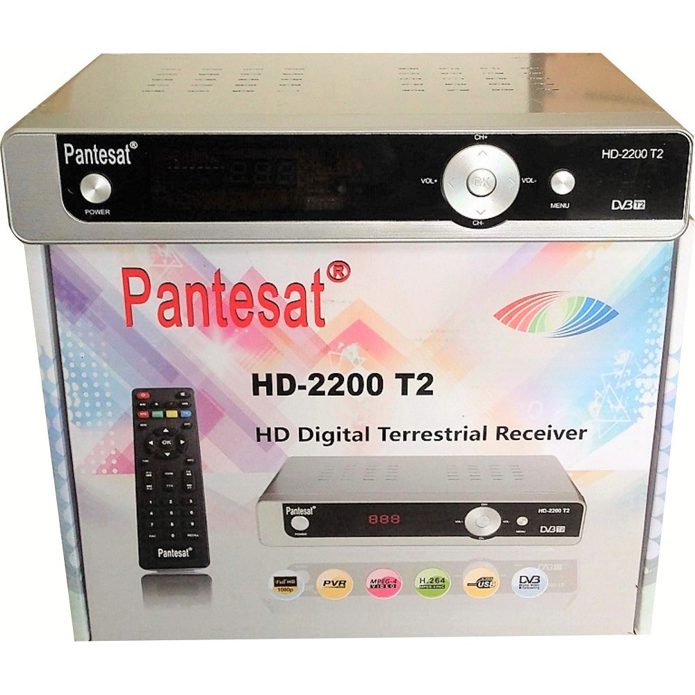 Đầu Thu Truyền Hình Số Mặt Đất DVB-T2 Pantesat HD 2200