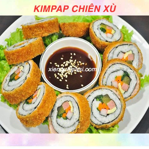 4 cuộn kimpap chiên tẩm bột xù