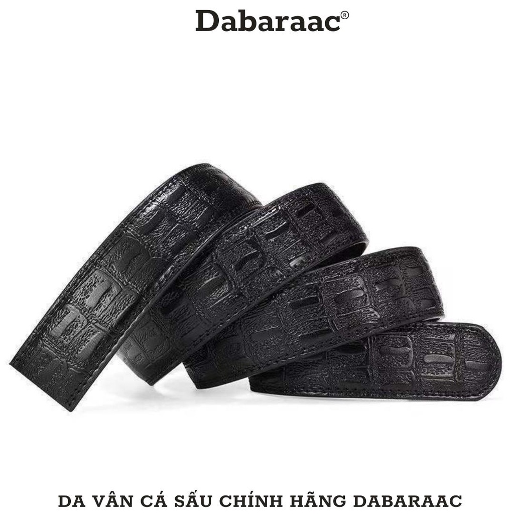 Thắt lưng nam vân da cá sâu mặt mạ kim khóa tự động sang trọng bảo hành da 12 tháng TL25