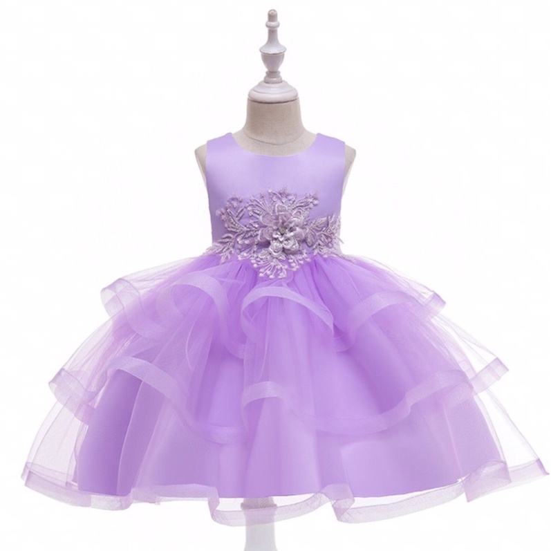 Đầm Công Chúa Cao Cấp TiNa’s House: Chân Váy Phồng Xoè Nhiều Tầng Đính Sepuins Cho Bé Từ 03-10Tuổi.