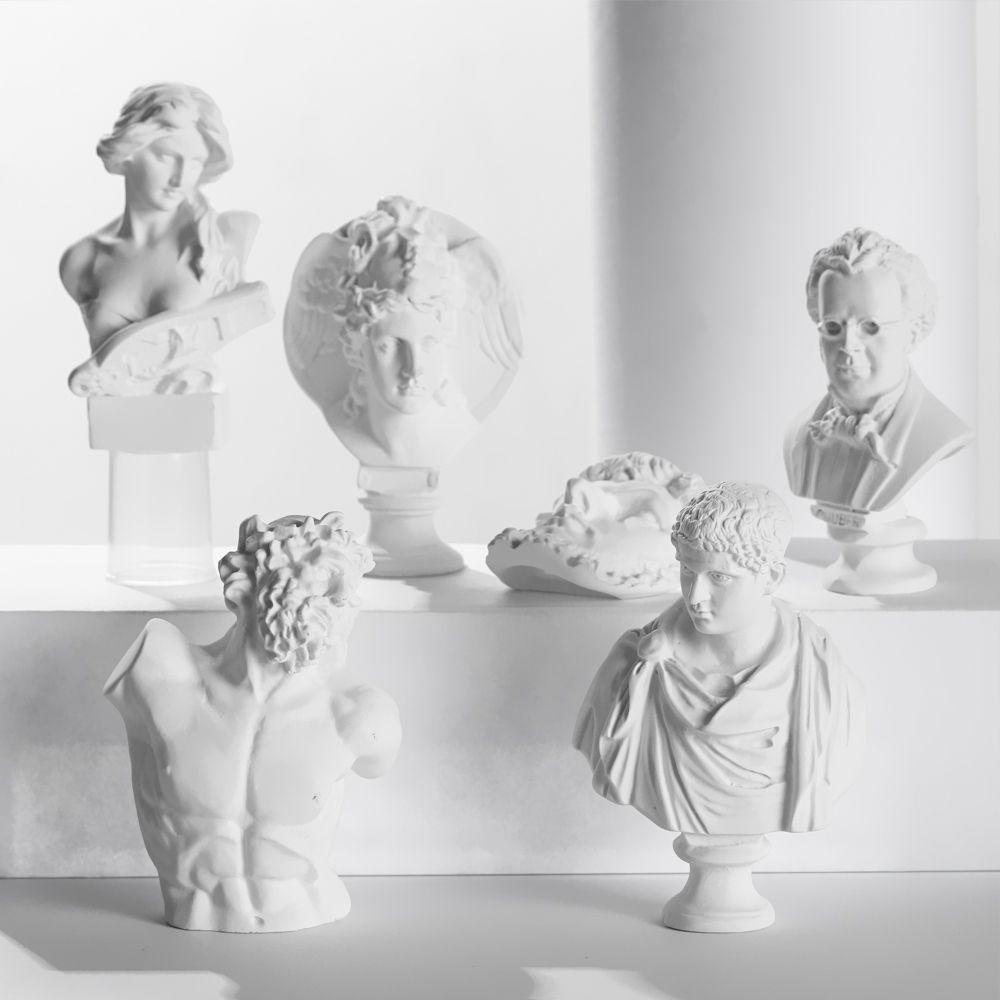 Jane Gypsum Bust Chân Dung Thủ Công Mỹ Nghệ Vẽ Trang Trí Nhà Cửa Thần Thoại Hy Lạp