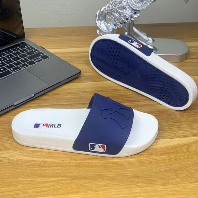 Dép quai ngang nam MLB in chữ NY kiểu dáng trẻ trung,cao 3cm.Hải Anh Shop