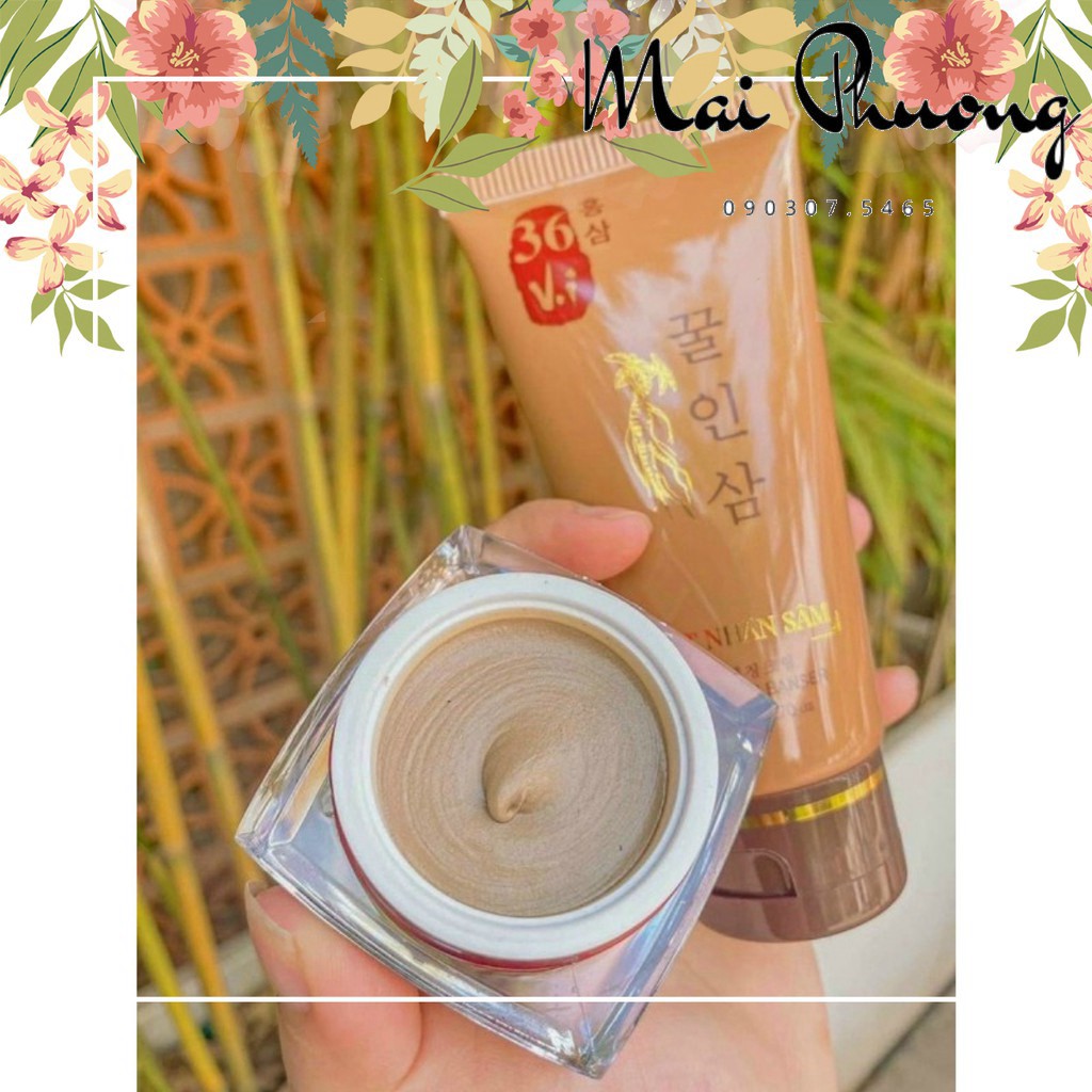COMBO CAO SÂM MỤN LỚN VÀ SỮA RỮA MẶT GIÁ SIÊU TỐT