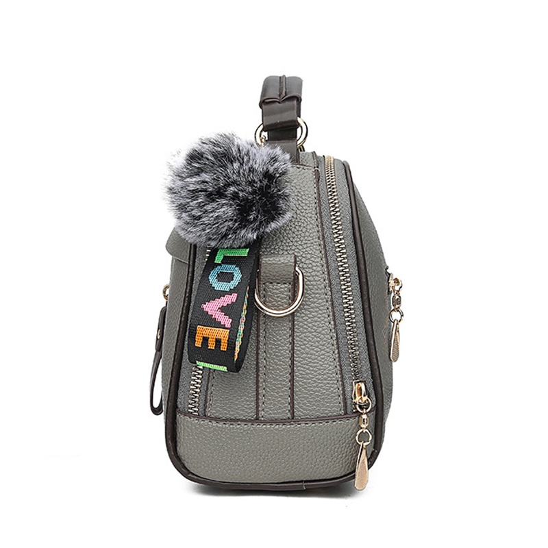 IELGY Túi Đeo Vai Có Khóa Kéo Thời Trang Thanh Lịch Cho Nữ