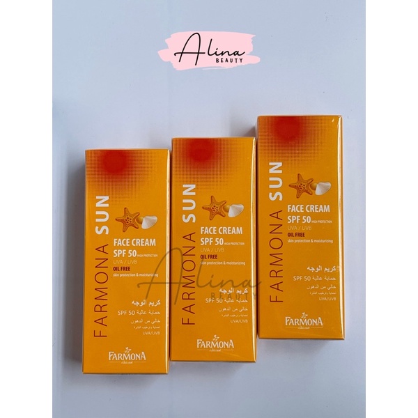 Kem chống nắng Farmona Sun Face Cream SPF50 Oil Free 50ml cho da dầu mụn
