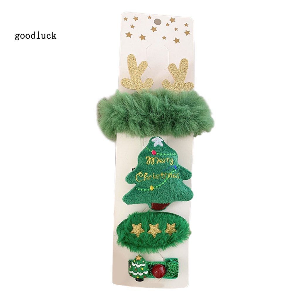 Chúc may mắn| Set 4 Kẹp Tóc Giáng Sinh Dễ Thương
