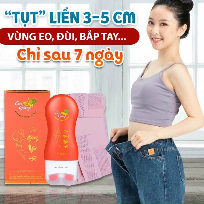 Cao gừng tan mỡ Thiên Nhiên Việt,cao gừng Cát Tường, kem tan mỡ bụng