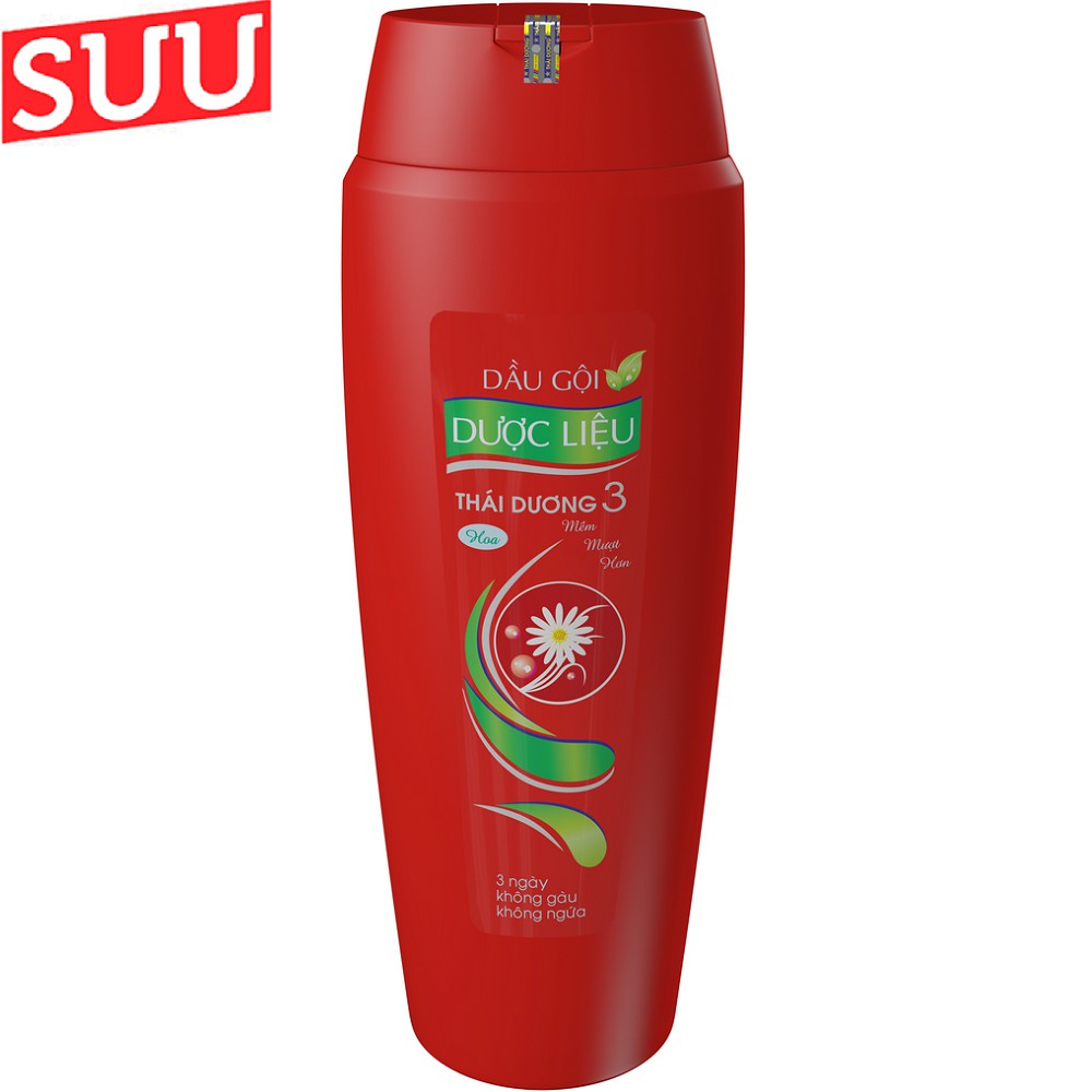 Dầu gội dược liệu Thái Dương 3 trị gàu hương hoa 200ml suu.shop cam kết 100% chính hãng