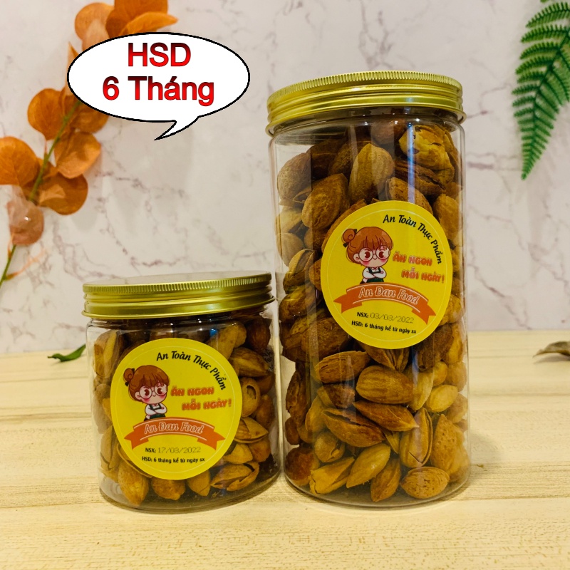 Hạnh Nhân Sấy Rang Bơ [ THƯỢNG HẠNG ] Nhập Khẩu Mỹ Siêu Hạt Cao Cấp Nguyên Chất Giảm Cân - Ngũ Cốc Ăn Kiêng - Quà Tặng