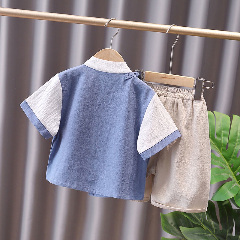 Bộ Đồ Hán Phục Phong Cách Trung Hoa Cổ Điển Cho Bé Trai 08.23