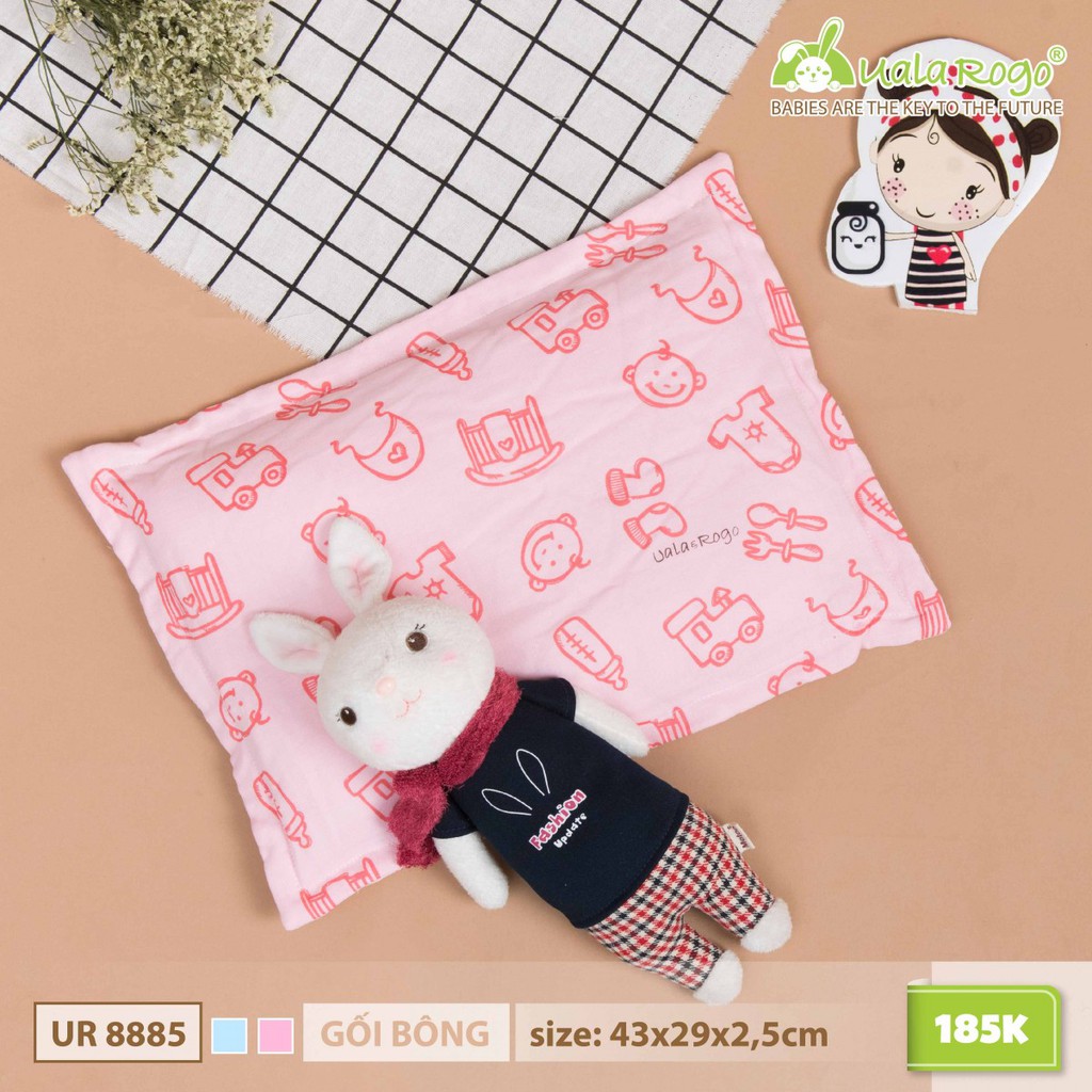 Gối bông sơ sinh Uala&Rogo UR8885