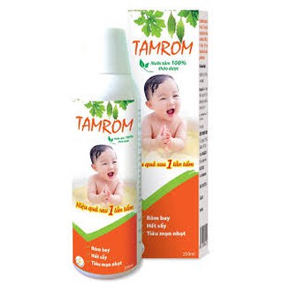 TAMROM nước tắm trị rôm sẩy cho bé - dung tích  250ml