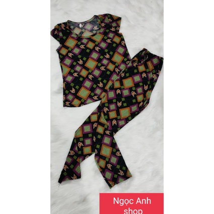 Bộ tay ngắn quần dài thun gân tầm ý