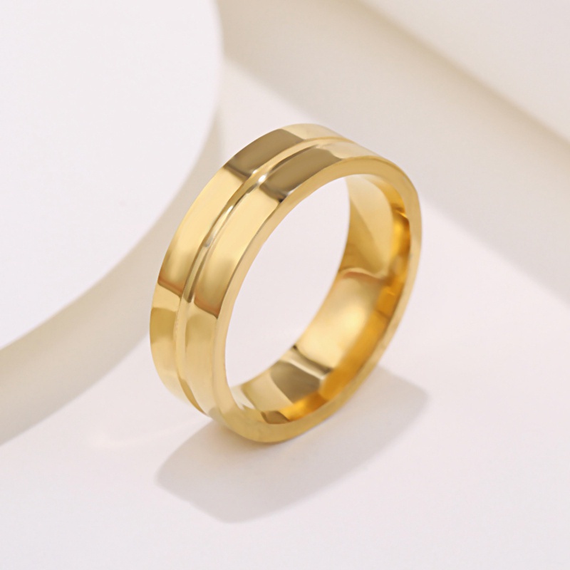 Nhẫn thép titan 8mm thời trang cho nam