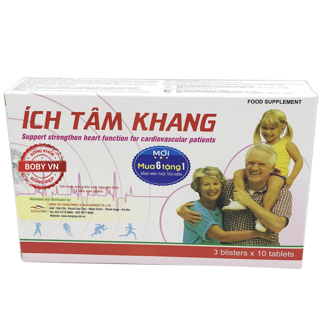 Ích Tâm Khang hỗ trợ tăng cường chức năng tim cho người bệnh tim mạch