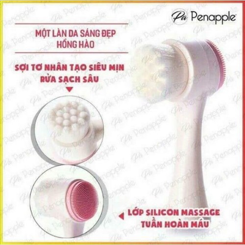 Cọ rửa mặt 2 đầu