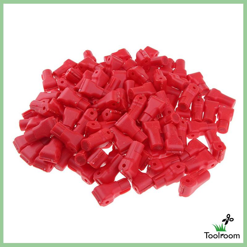 Set 100 Móc Treo Đồ Chống Trộm Màu Đỏ 4mm