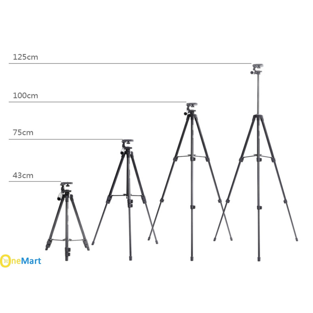 Gậy Tripod 3 Chân Yunteng VCT-5208: