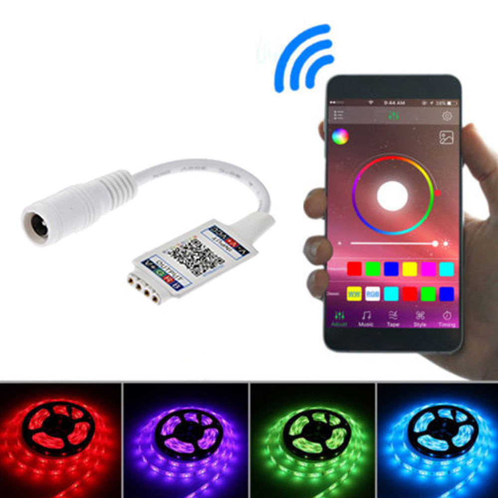 Bộ Điều Khiển Từ Xa 3 Cổng App Cho Dây Đèn Led Rgb