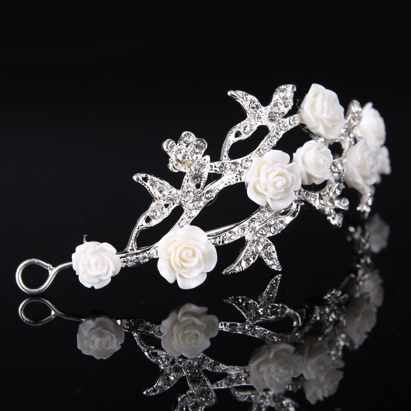 Trâm Cài Tóc Hình Hoa Bằng Hợp Kim Thời Trang Cho Cô Dâu