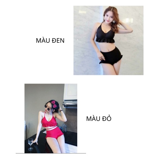 Bikini nữ 2 mảnh yếm bèo KONKUN MS63
