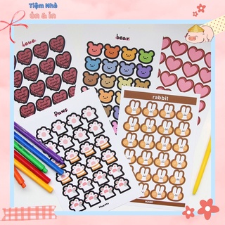 Sticker miếng dán hoạt hình đáng yêu