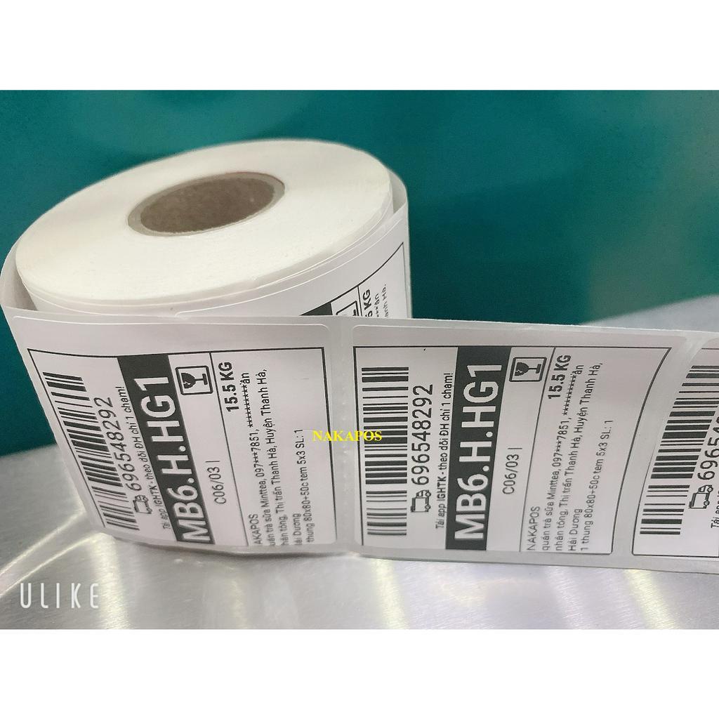 Tem GHTK 50x50 mm - Decal Nhiệt 5x5 cm In Đơn Hàng GHTK