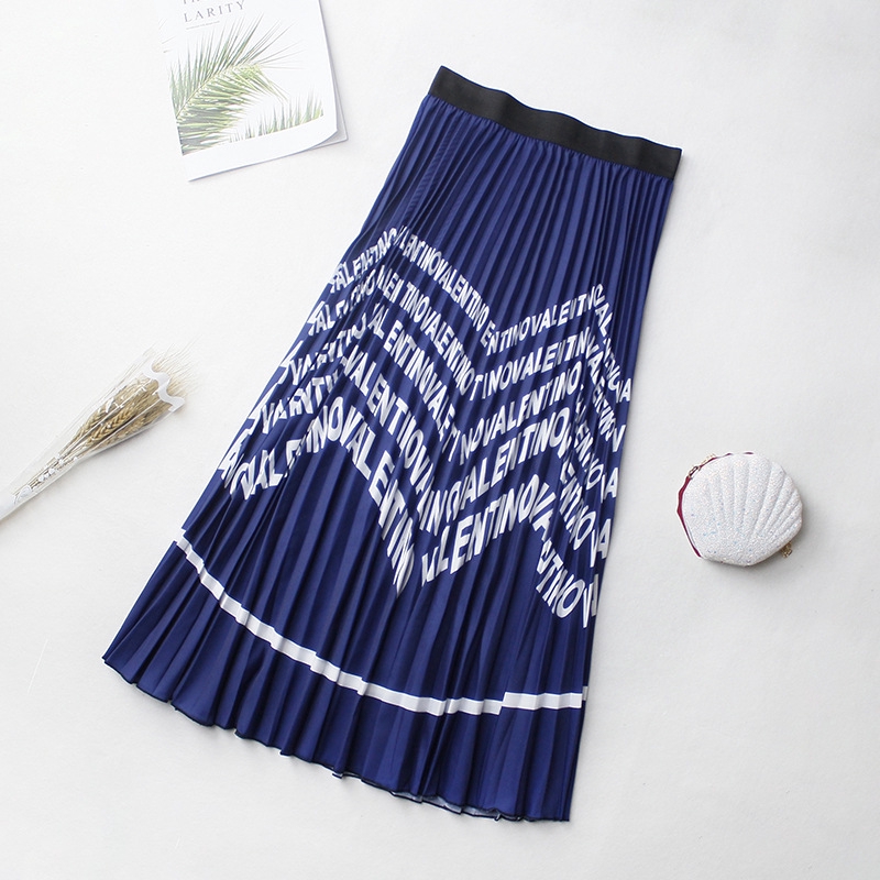 Chân Váy Maxi Xếp Ly In Họa Tiết Xinh Xắn | BigBuy360 - bigbuy360.vn