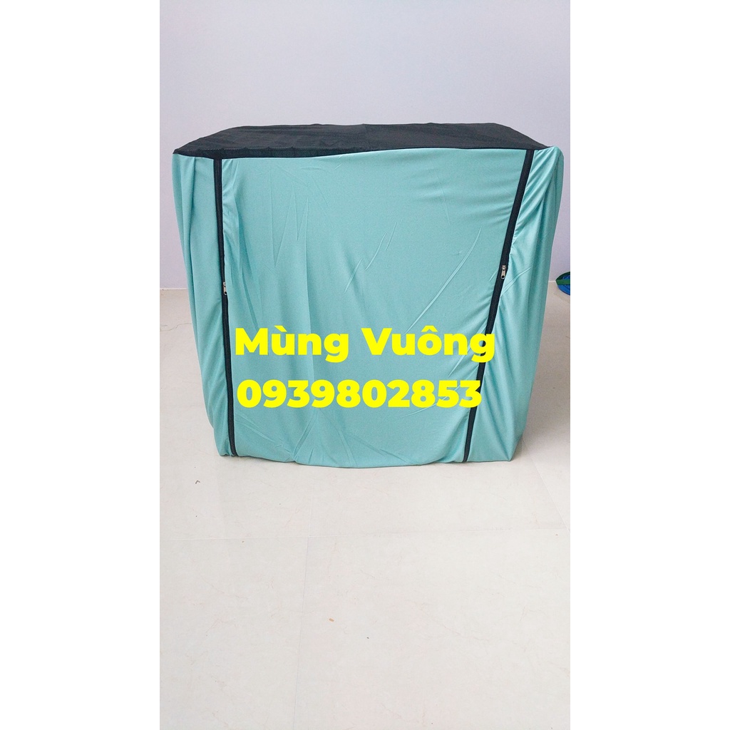 Mùng gà vuông chuồng gà lắp ráp-2 dây kéo