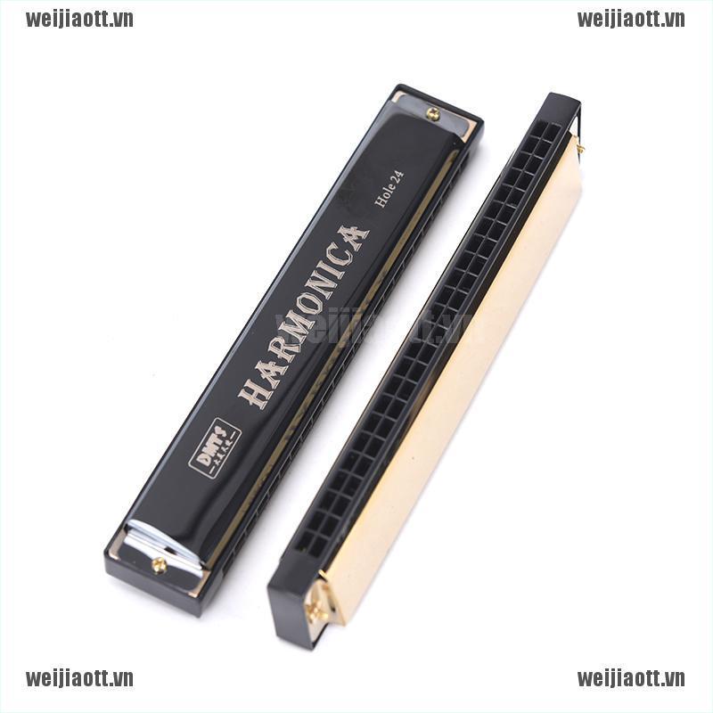 Kèn Harmonica 24 Lỗ Màu Xanh Dương