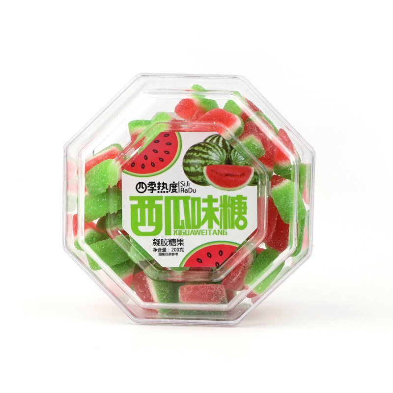 [ Cực kỳ ngon ] Combo 2 hộp Kẹo dẻo hoa quả dưa hấu hộp 200g