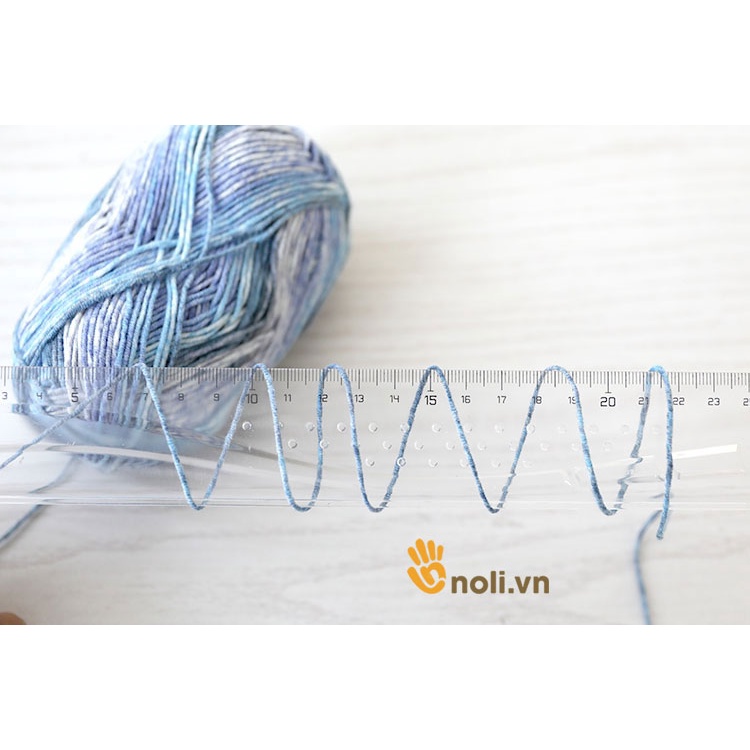 Len baby yarn loang an toàn cho trẻ nhỏ, cực kì mềm mại, chất sợi không bai dão, không phai màu, màu sắc độc đáo 40g
